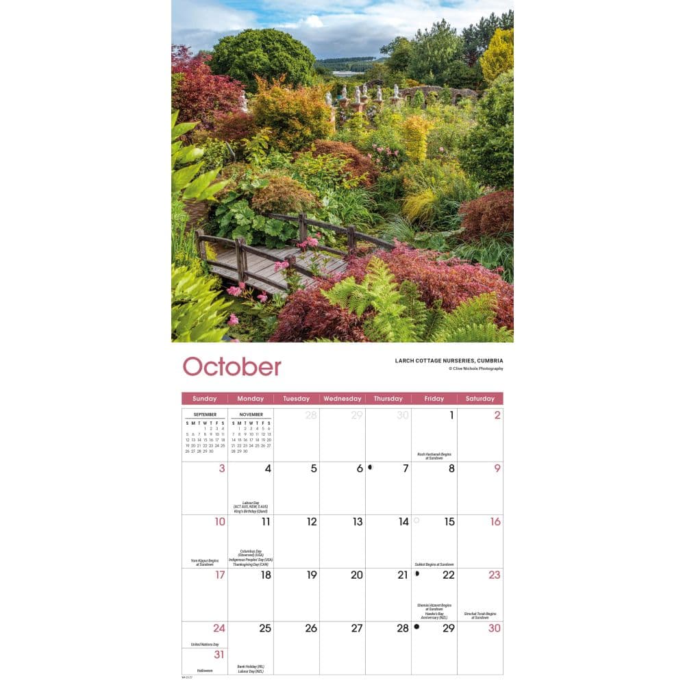 Gardens 2027 Mini Wall Calendar Fourth Alternate Image