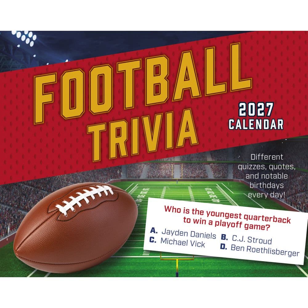 Football Trivia 2027 Page-a-Day Desk Calendar Main Product Image