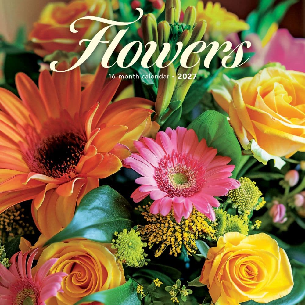 Flowers 2027 Mini Wall Calendar Main Product Image