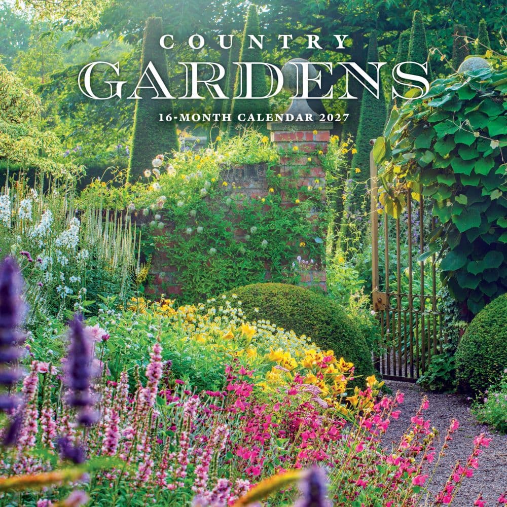 Country Gardens 2027 Wall Calendar Main Product Image