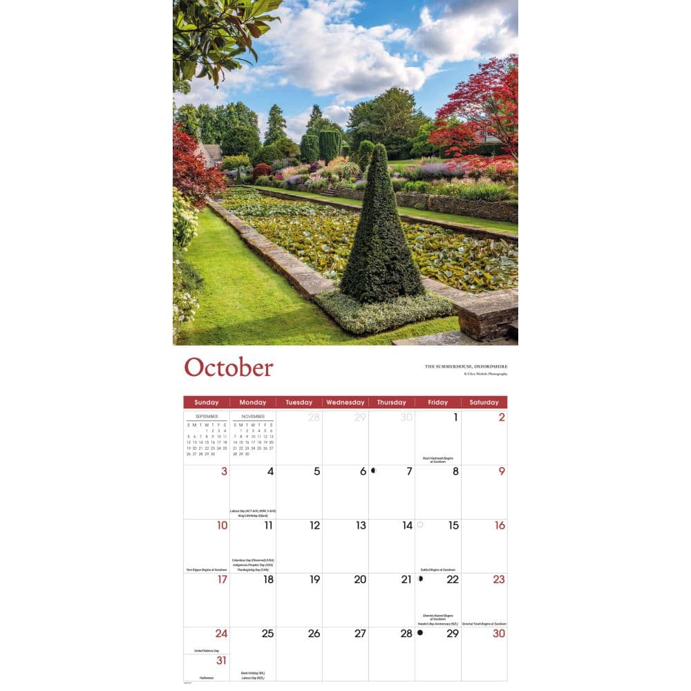 Country Gardens 2027 Wall Calendar Fourth Alternate Image