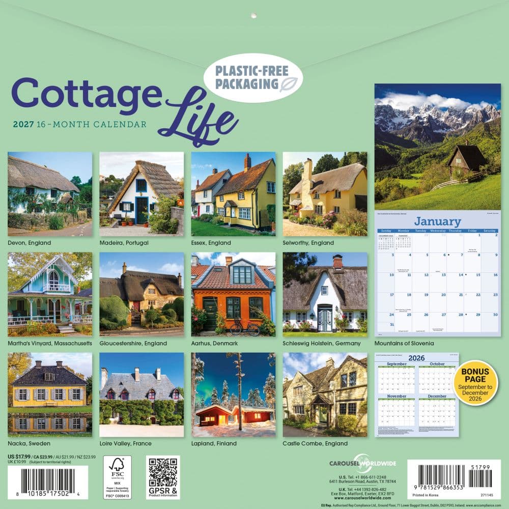 Cottage Life 2027 Wall Calendar First Alternate Image