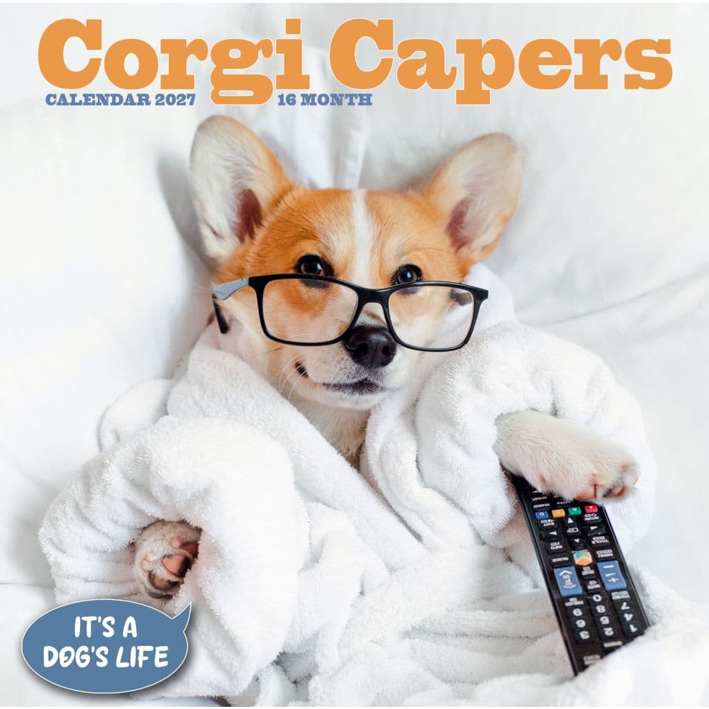 Corgi Capers 2027 Wall Calendar Main Product Image