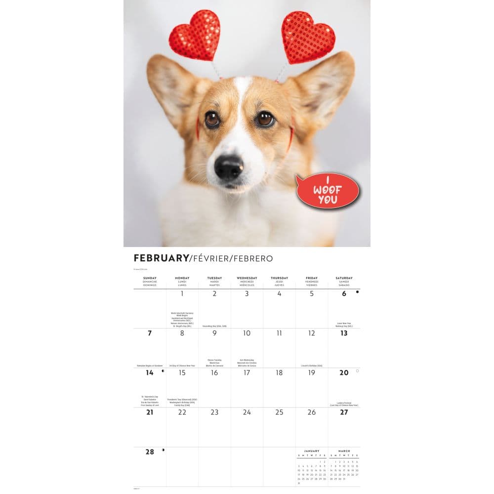 Corgi Capers 2027 Wall Calendar Second Alternate Image