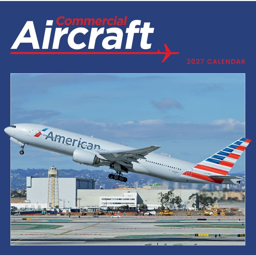 Flight Commercial Aircraft 2027 Wall Calendar Main Product Image