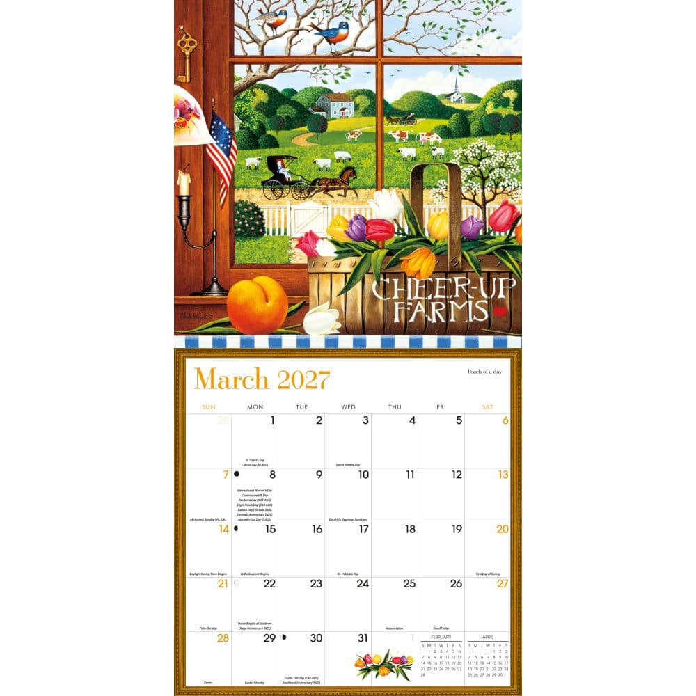 Charles Wysocki Americana 2027 Wall Calendar Second Alternate Image