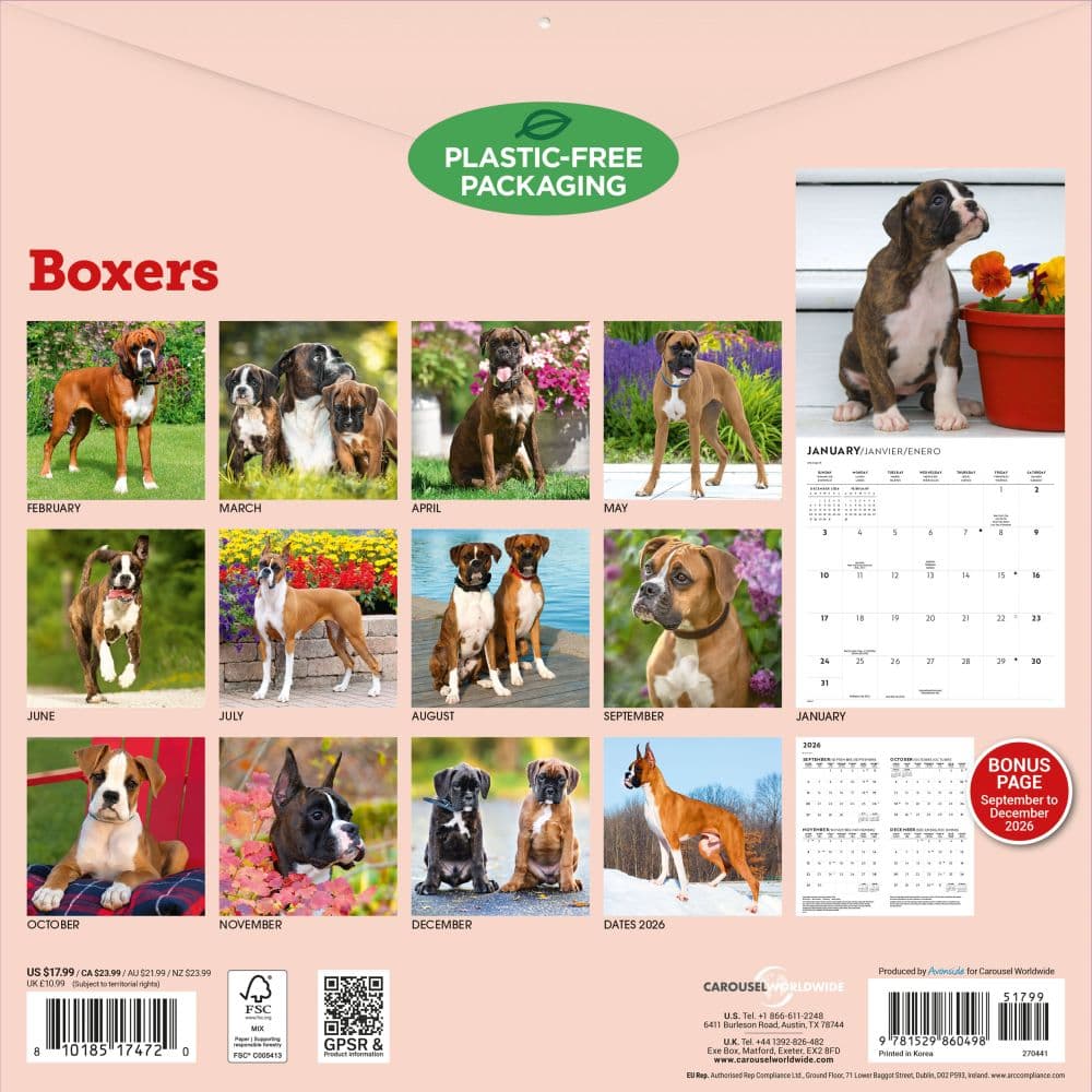 Boxers 2027 Wall Calendar First Alternate Image