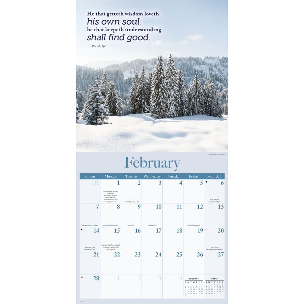 Bible Verse 2027 Wall Calendar Second Alternate Image