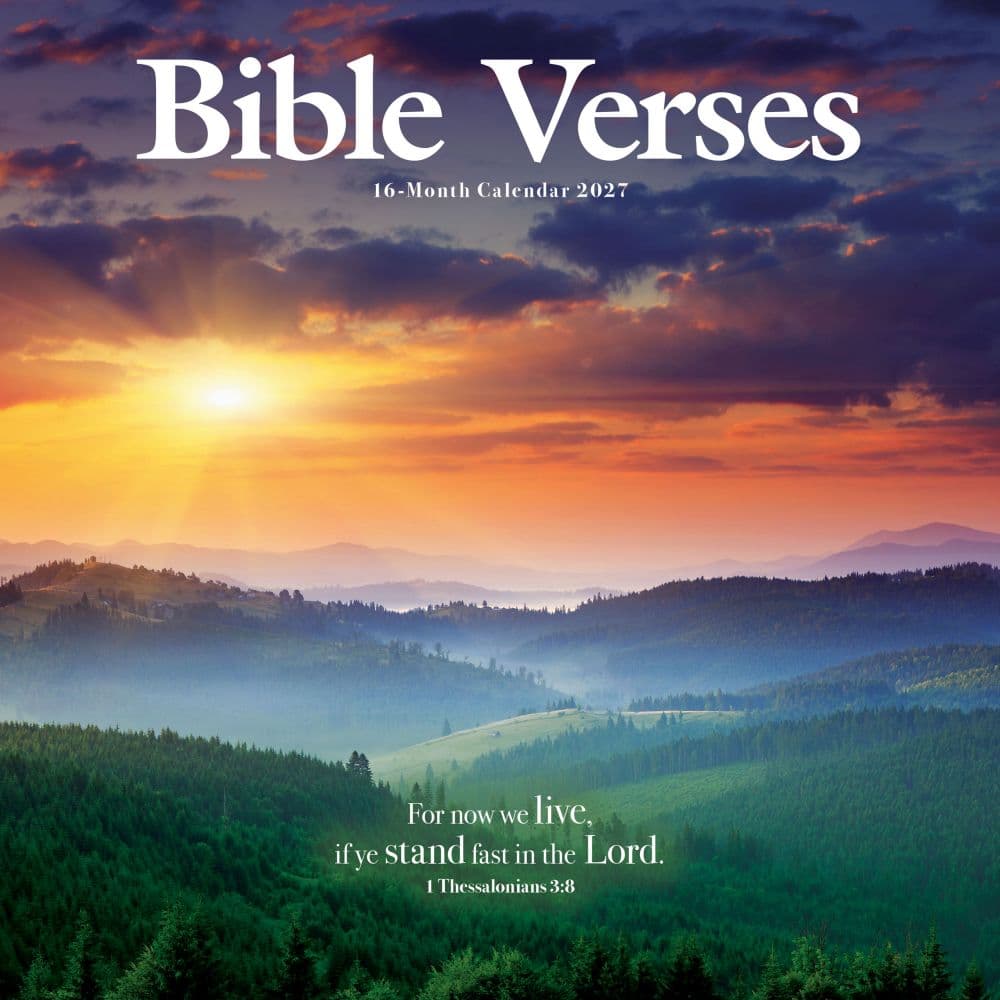 image Bible Verses Photo 2027 Wall Calendar Main Product Image