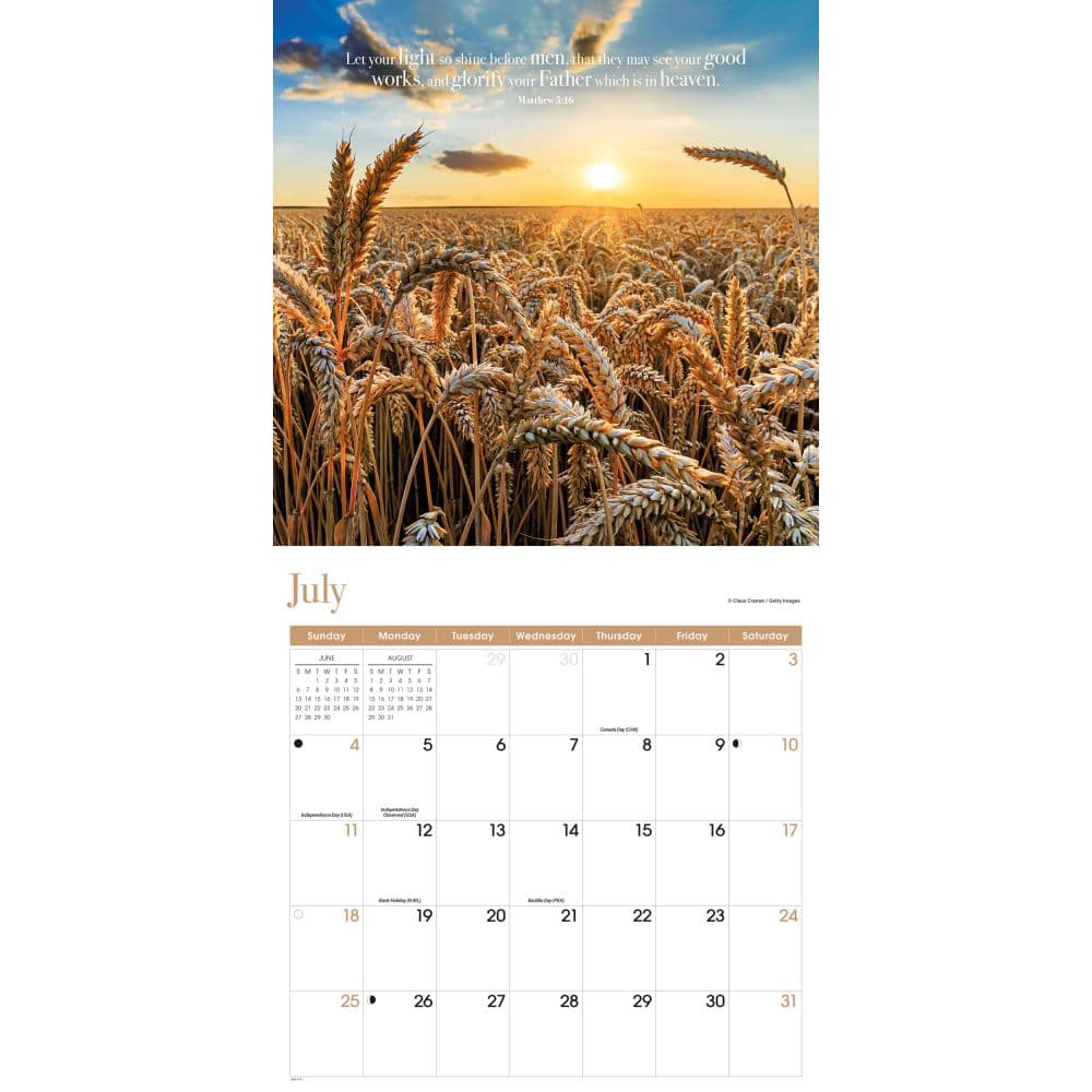 Bible Verses Photo 2027 Wall Calendar Third Alternate Image