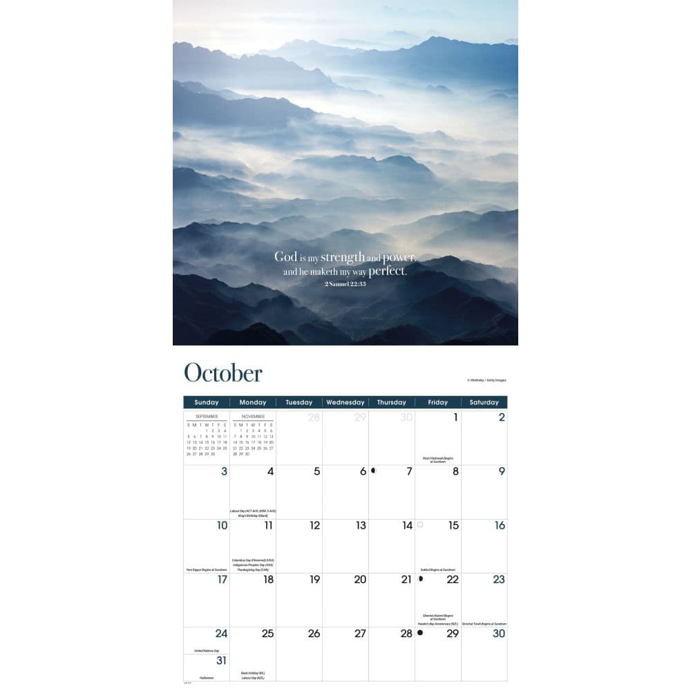 Bible Verses Photo 2027 Wall Calendar Fourth Alternate Image