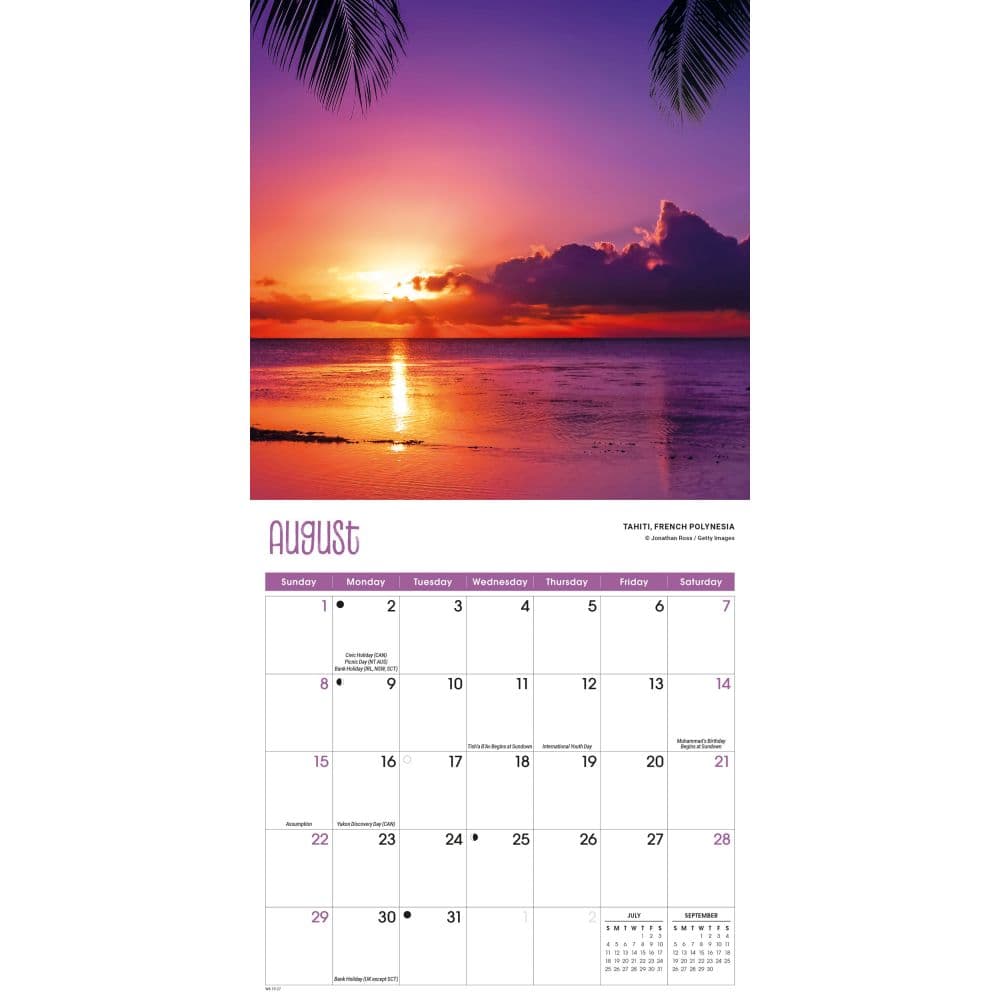 Beaches 2027 Mini Wall Calendar Third Alternate Image