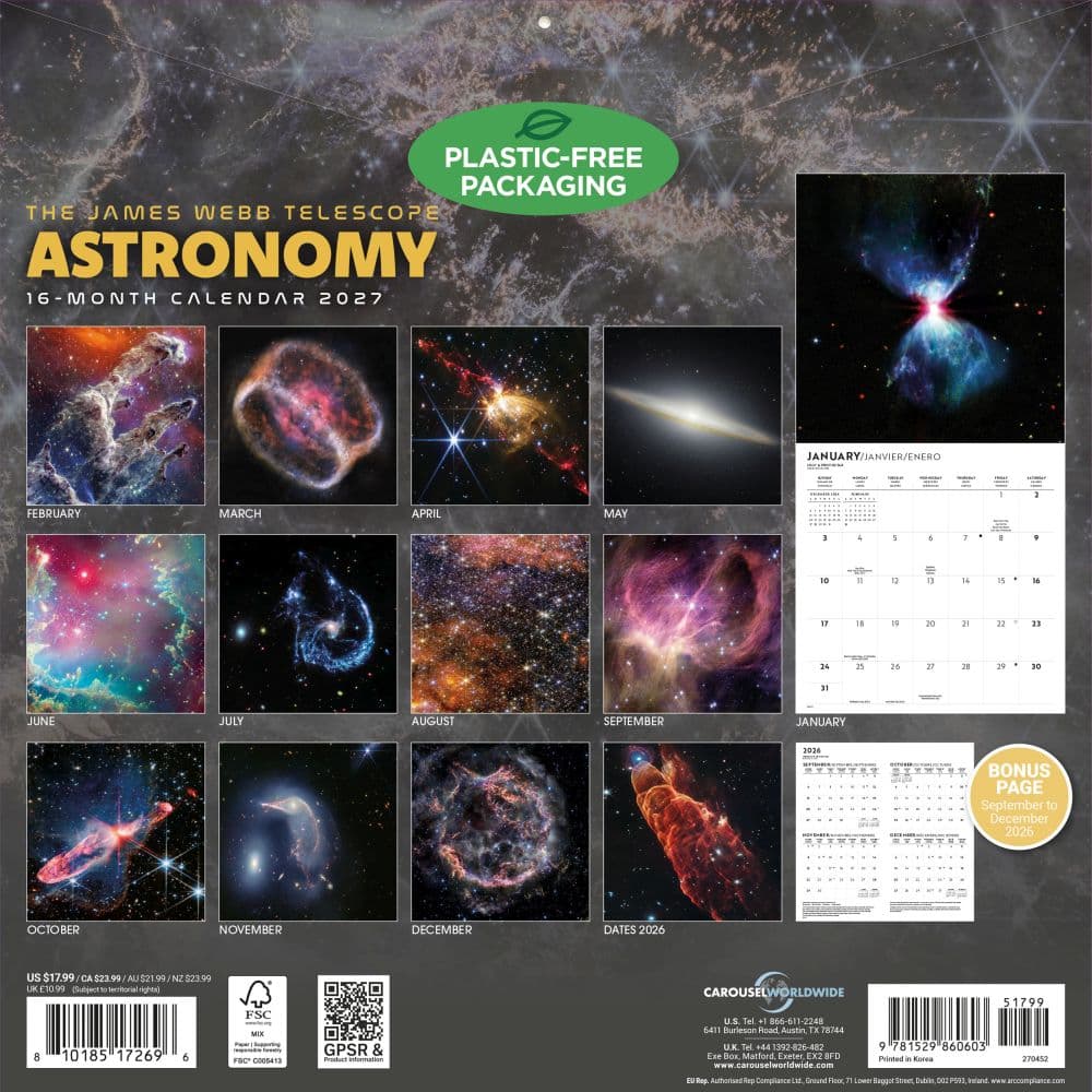 Astronomy 2027 Wall Calendar First Alternate Image