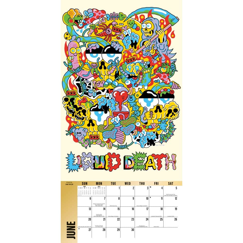 Liquid Death 2027 Wall Calendar Third Alternate Image