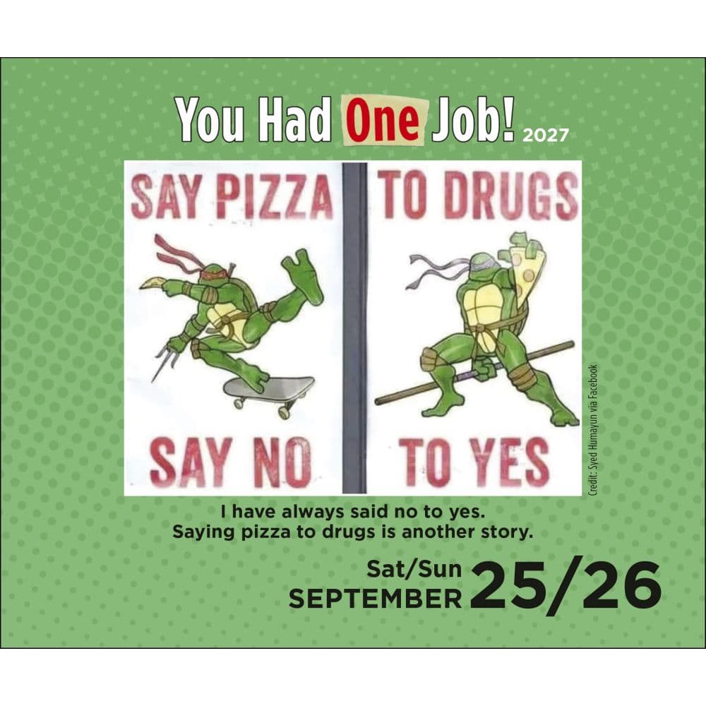You Had One Job 2027 Desk Calendar Third Alternate Image