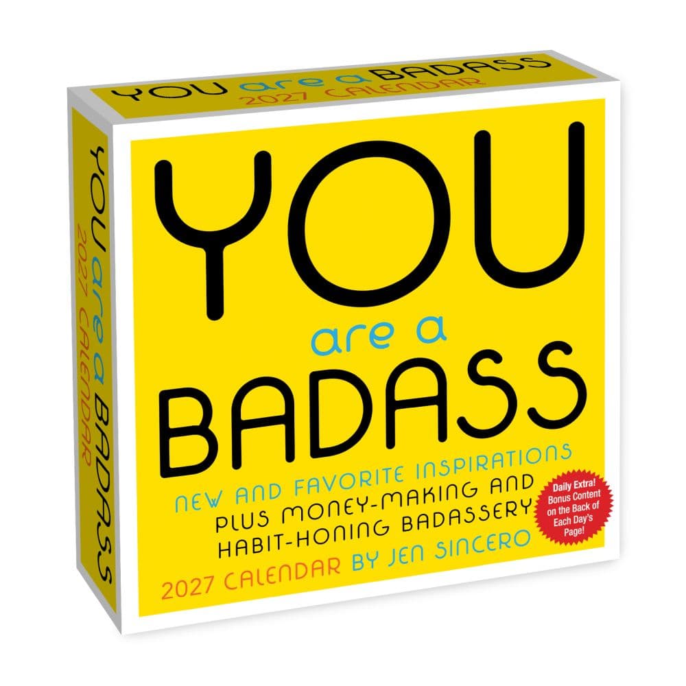 image You Are a Badass 2027 Desk Calendar Main Product Image