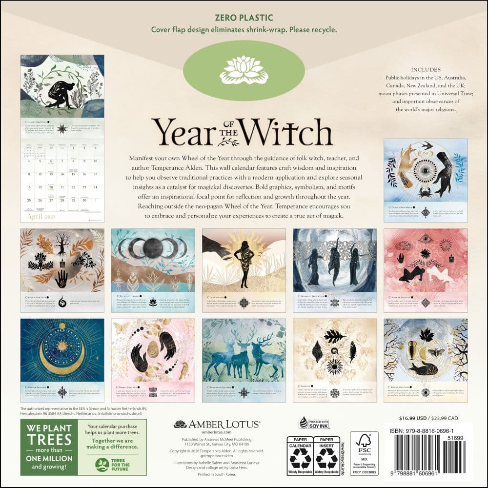 Year of the Witch 2027 Wall Calendar First Alternate Image