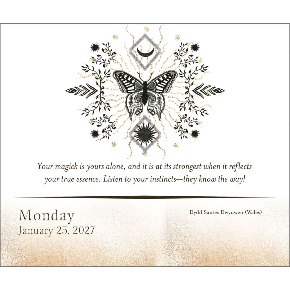 Year of the Witch 2027 Desk Calendar First Alternate Image