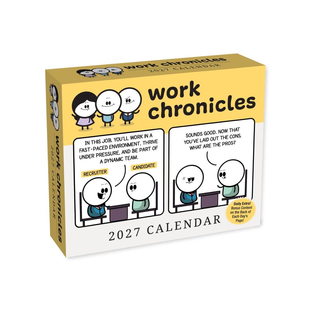Work Chronicles 2027 Desk Calendar Main Product Image