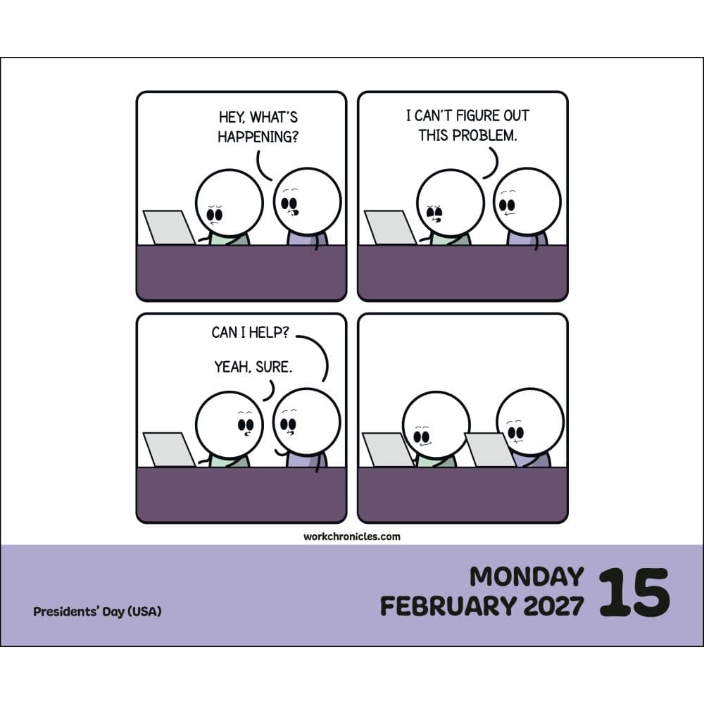 Work Chronicles 2027 Desk Calendar Second Alternate Image