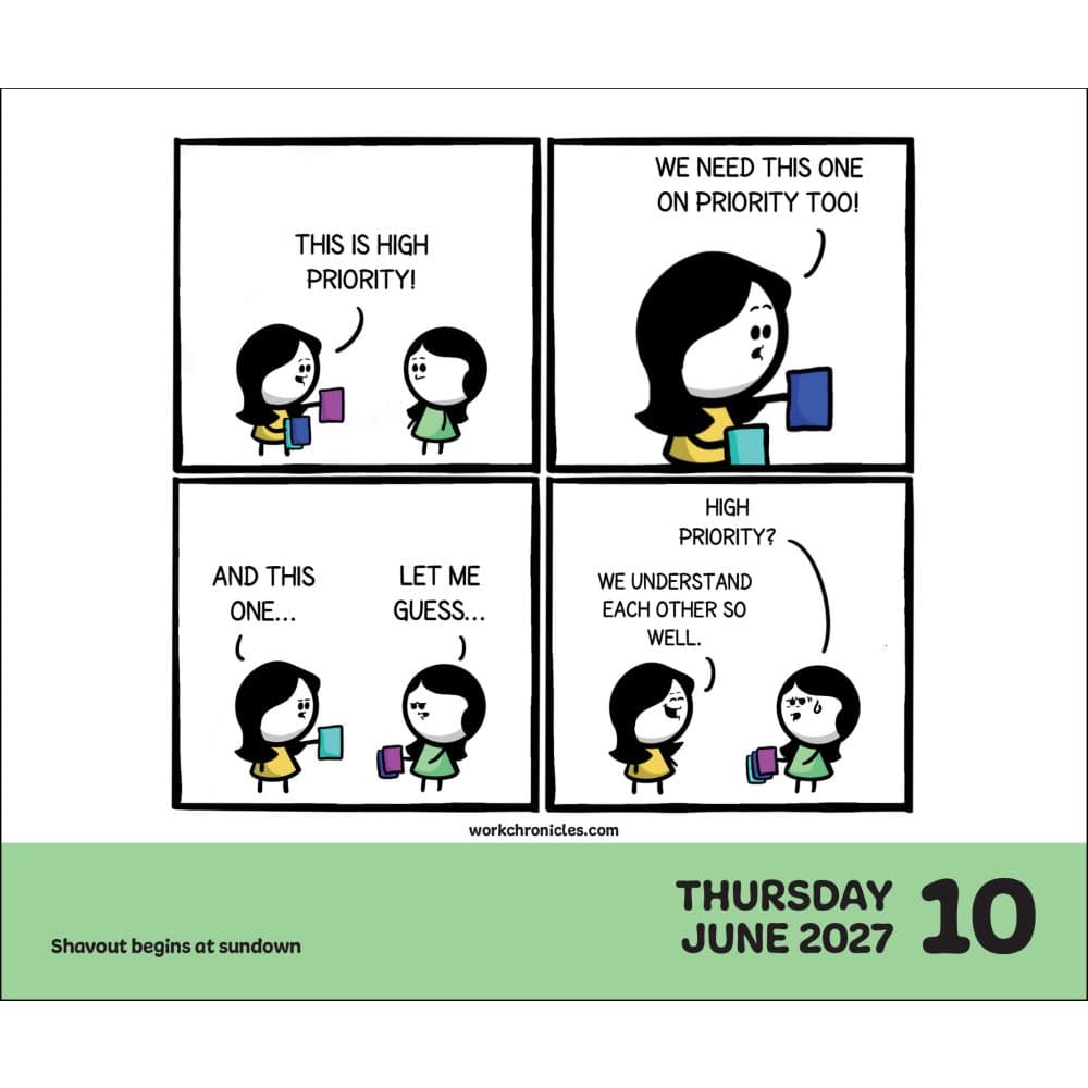 Work Chronicles 2027 Desk Calendar Fifth Alternate Image