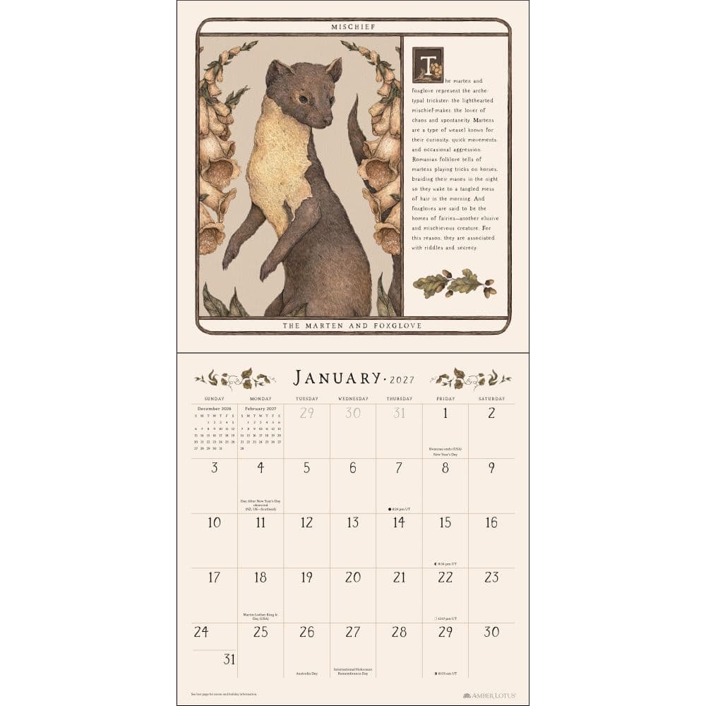 Woodland Wardens 2027 Wall Calendar Second Alternate Image