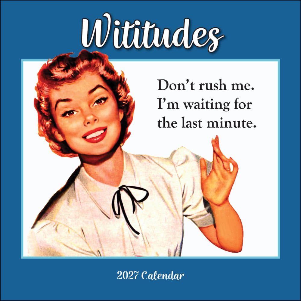 Wititudes 2027 Wall Calendar Main Product Image