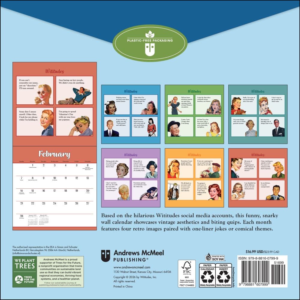 Wititudes 2027 Wall Calendar First Alternate Image