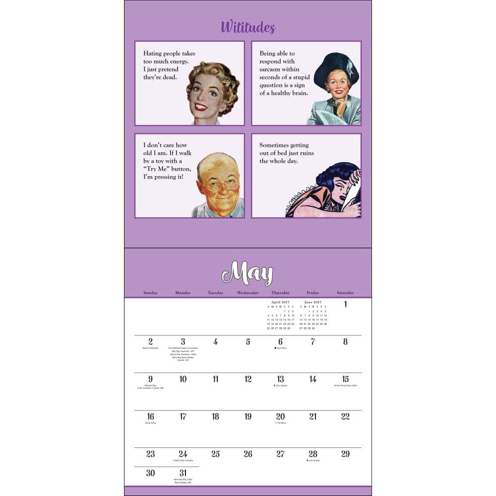 Wititudes 2027 Wall Calendar Second Alternate Image