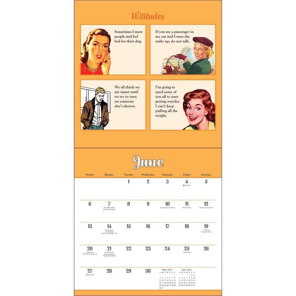 Wititudes 2027 Wall Calendar Third Alternate Image