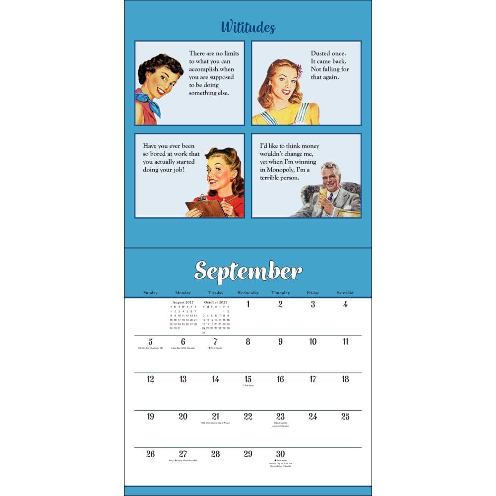 Wititudes 2027 Wall Calendar Fourth Alternate Image