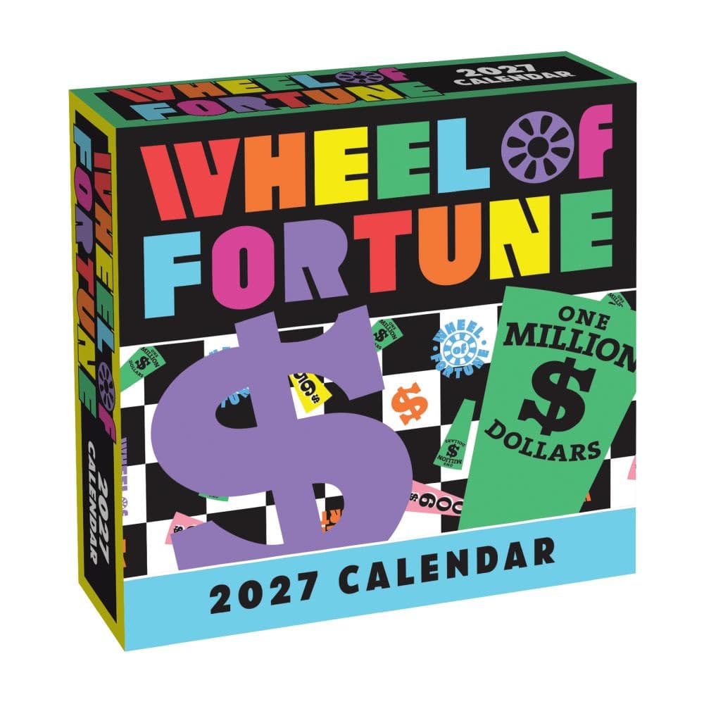 Wheel of Fortune 2027 Desk Calendar Main Product Image