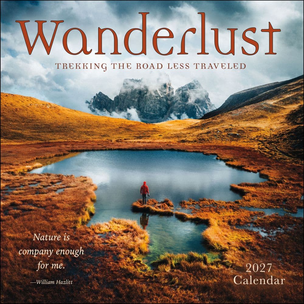 Wanderlust 2027 Wall Calendar Main Product Image