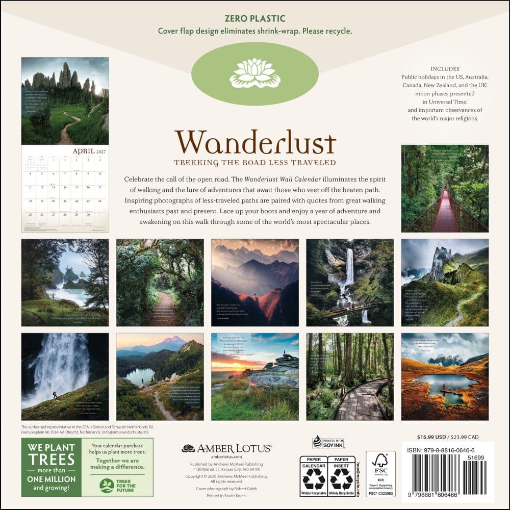 Wanderlust 2027 Wall Calendar First Alternate Image