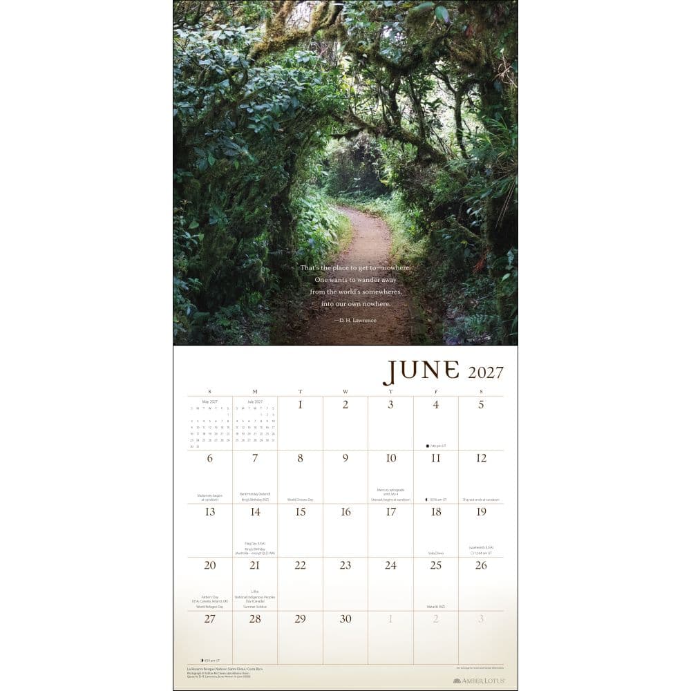 Wanderlust 2027 Wall Calendar Fourth Alternate Image