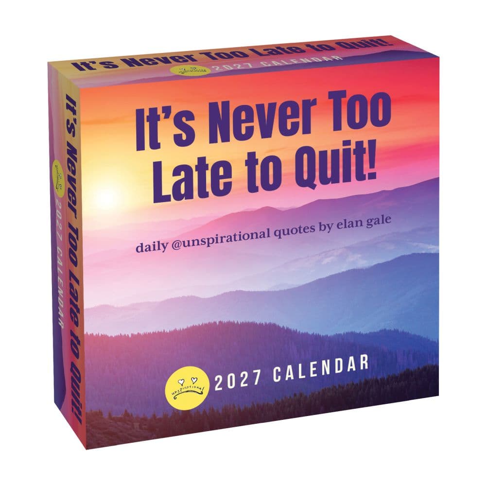 Unspirational 2027 Desk Calendar Main Product Image