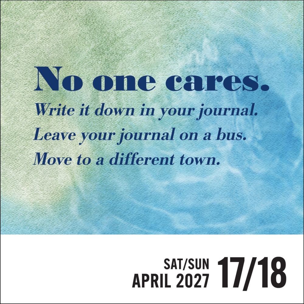 Unspirational 2027 Desk Calendar Second Alternate Image