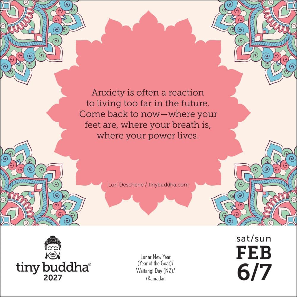 Tiny Buddha 2027 Desk Calendar Second Alternate Image