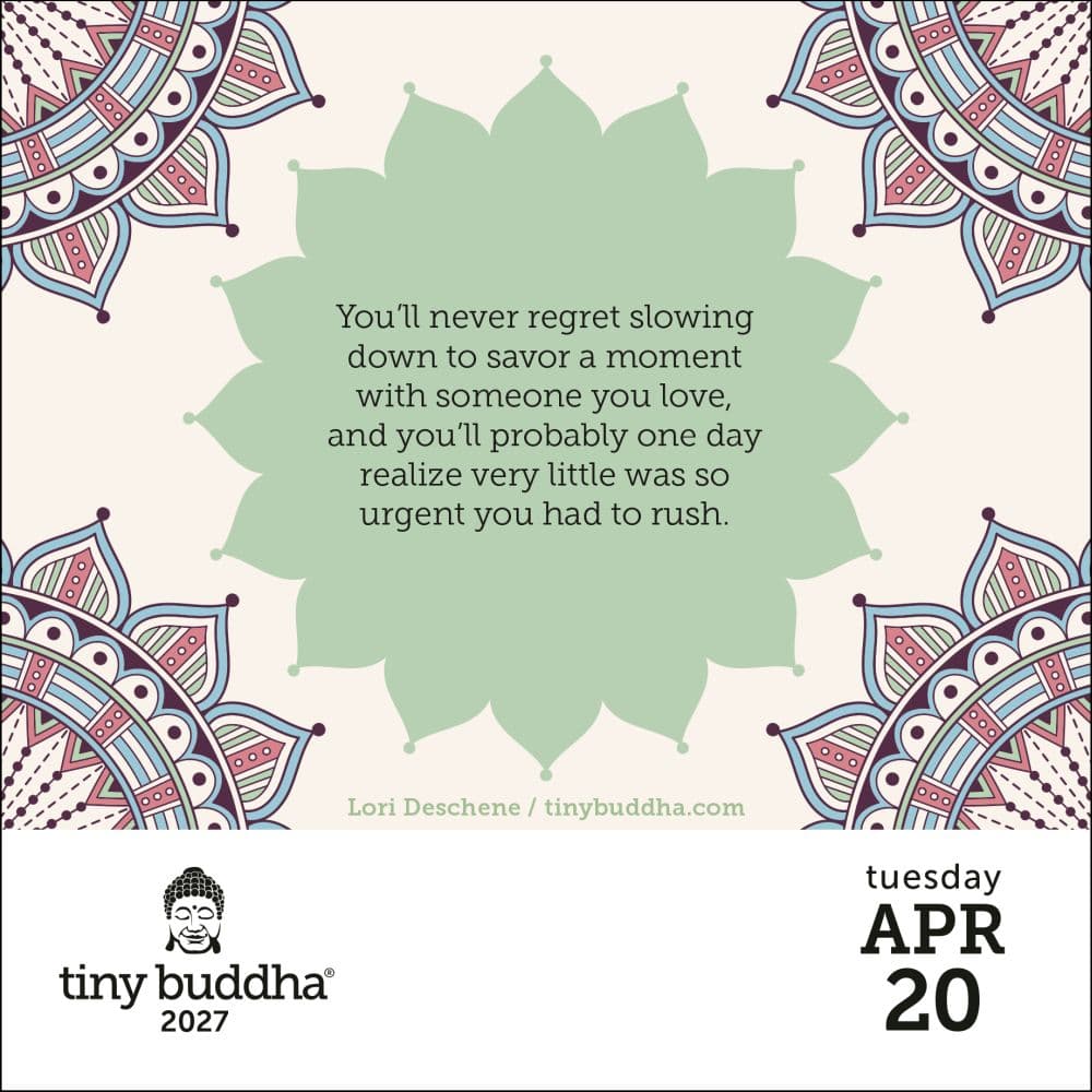 Tiny Buddha 2027 Desk Calendar Third Alternate Image