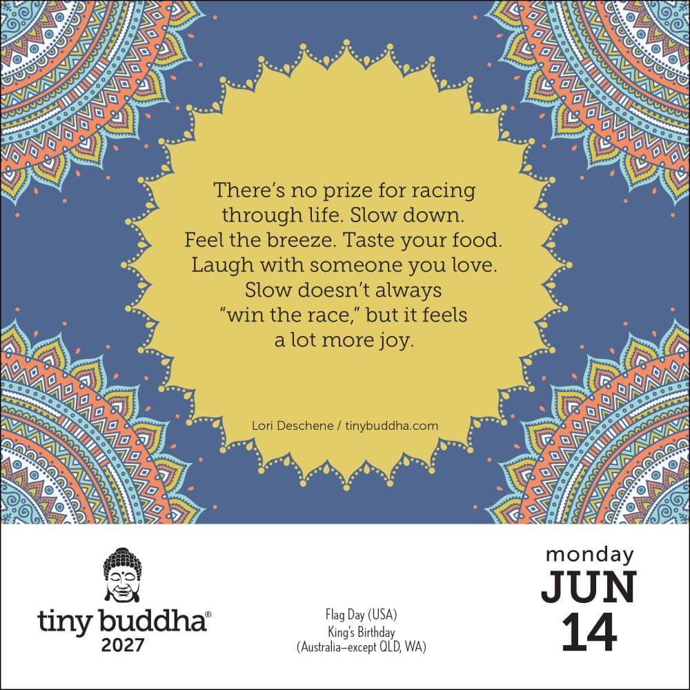 Tiny Buddha 2027 Desk Calendar Fourth Alternate Image