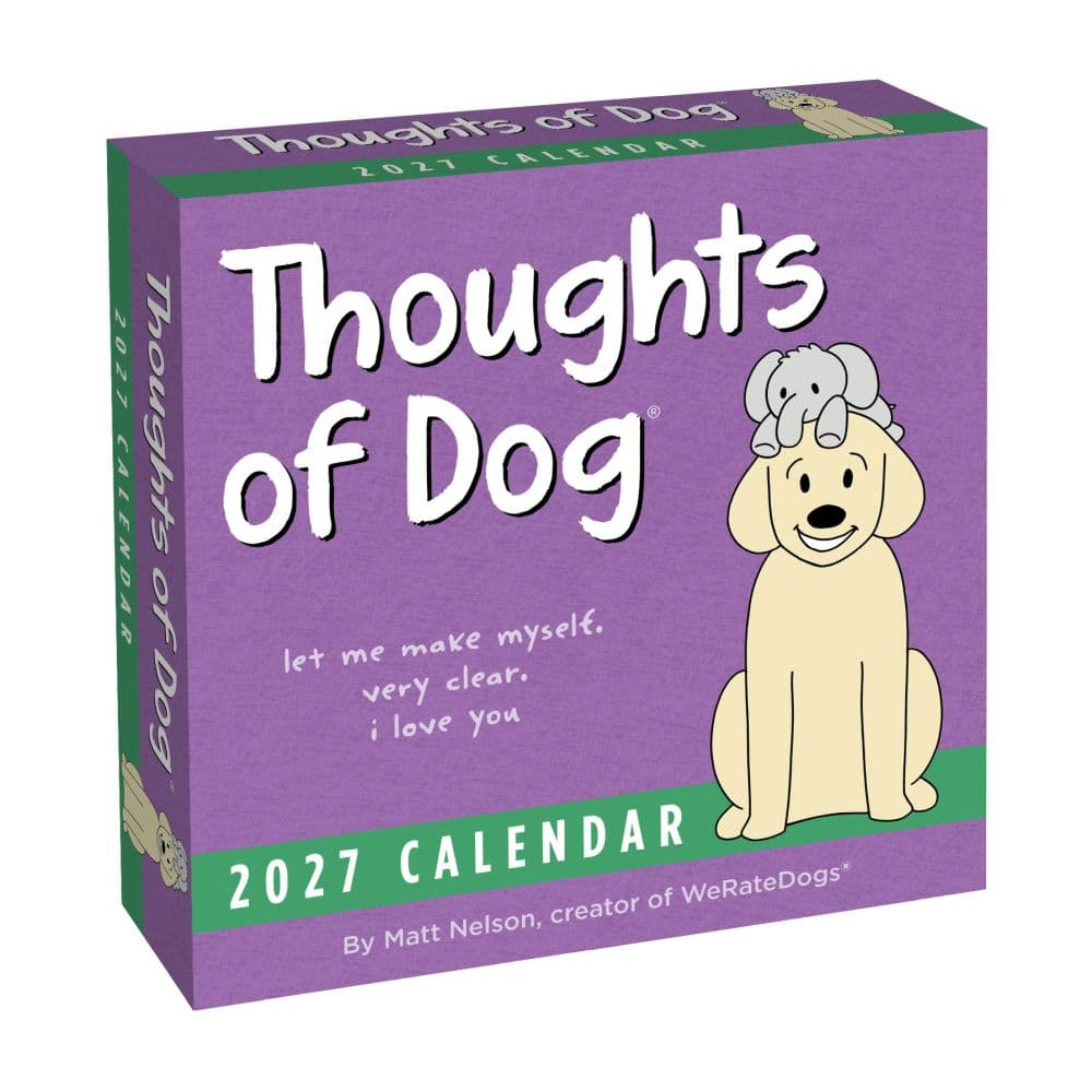 image Thoughts of Dog 2027 Desk Calendar Main Product Image