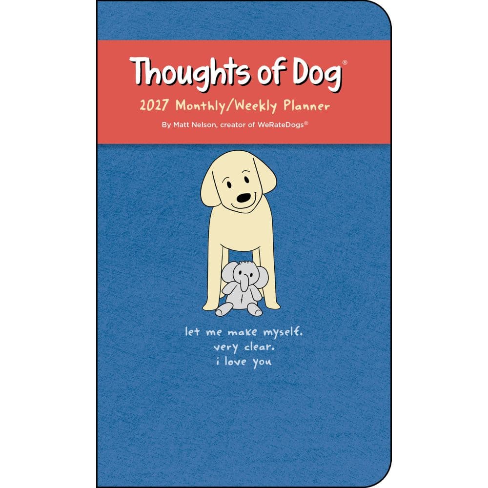 image Thoughts of Dog 2027 Weekly Planner Main Product Image