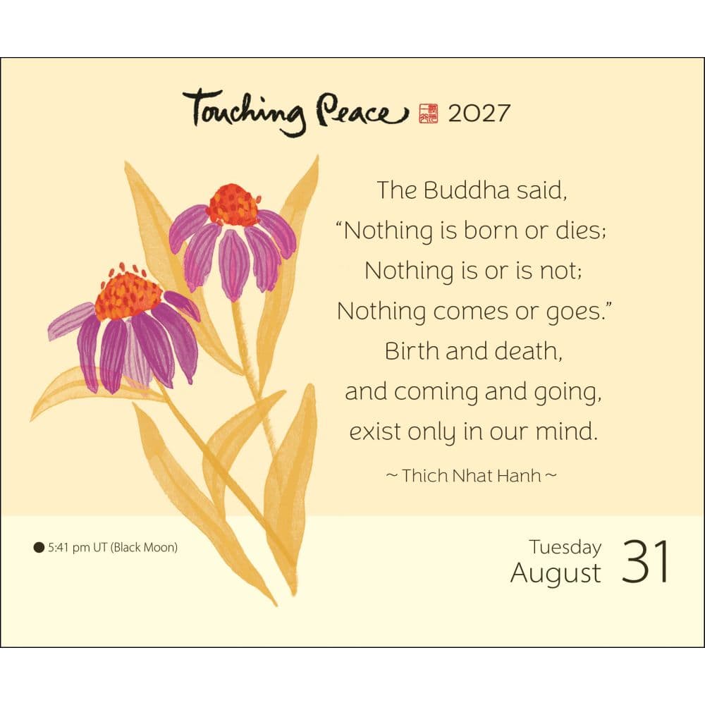 Thich Nhat Hanh 2027 Desk Calendar Third Alternate Image