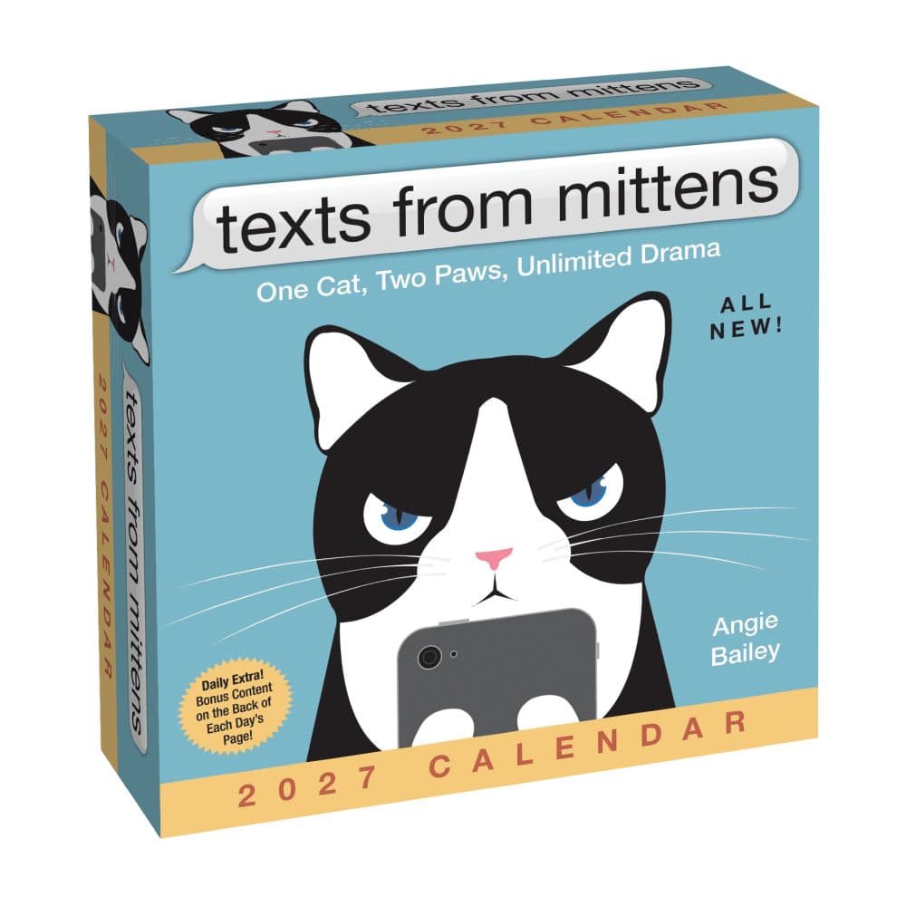 image Texts from Mittens the Cat 2027 Desk Calendar Main Product Image