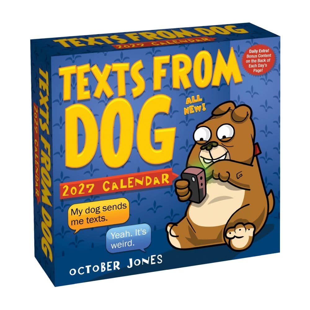 image Texts from Dog 2027 Desk Calendar Main Product Image