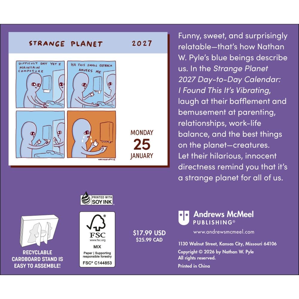 Strange Planet 2027 Desk Calendar First Alternate Image