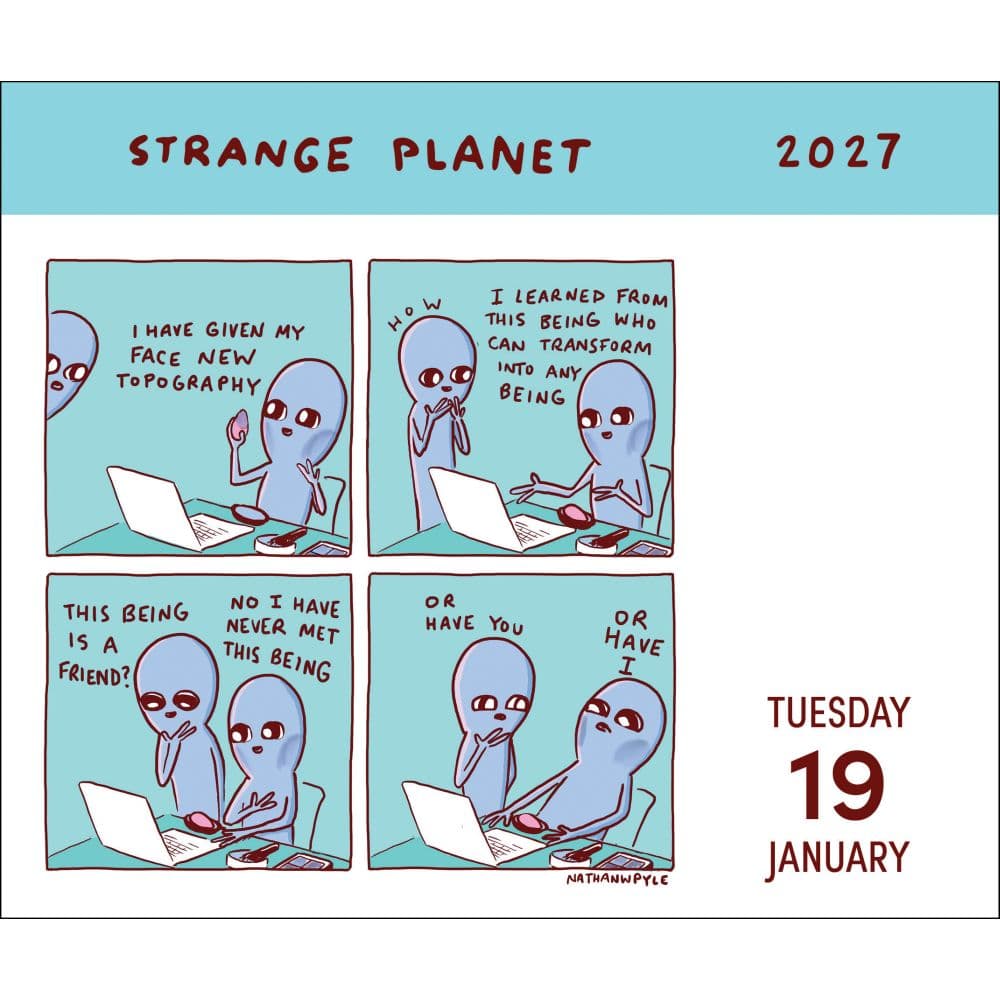 Strange Planet 2027 Desk Calendar Second Alternate Image
