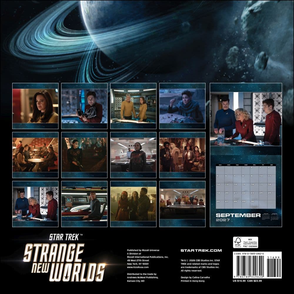 Star Trek Strange New Worlds 2027 Wall Calendar First Alternate Image