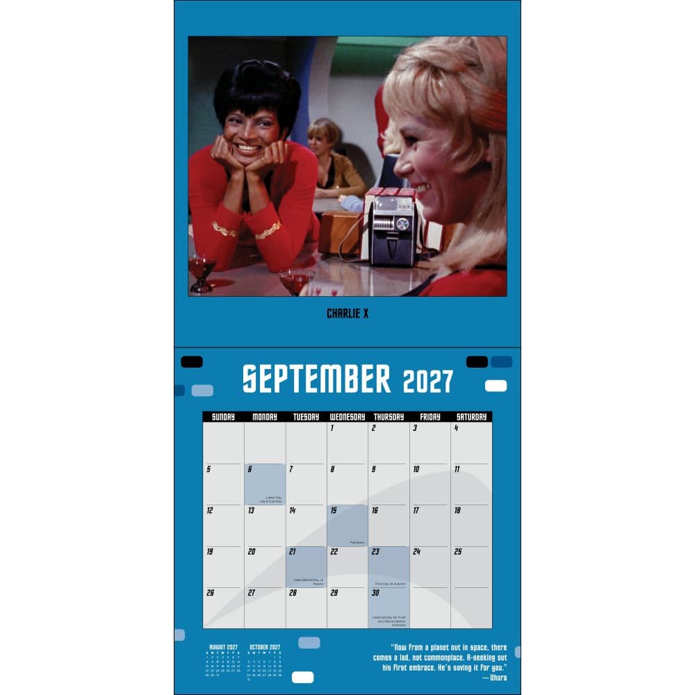 Star Trek Original Series 2027 Wall Calendar Second Alternate Image