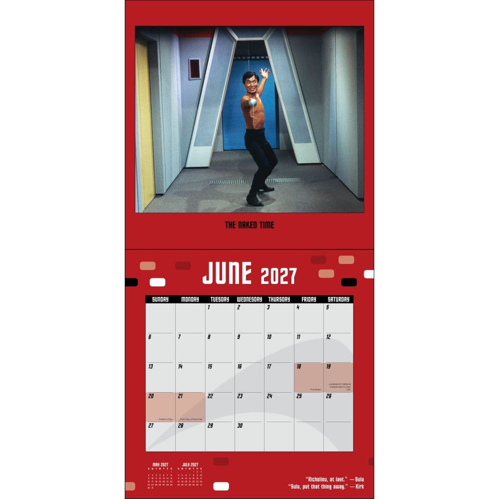 Star Trek Original Series 2027 Wall Calendar Third Alternate Image